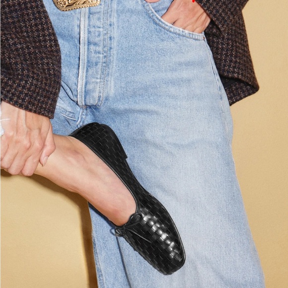 Freda Salvador Jada Square Toe Ballet Flat-  Black Woven - size 7.5 - Picture 2 of 11